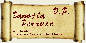 Danojla Perović vizit kartica